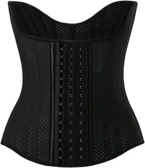 Breathable Latex Waist Trainer for Women Weight Loss 25 Steel Boned Underbust Corsets Body Shaper Fajas