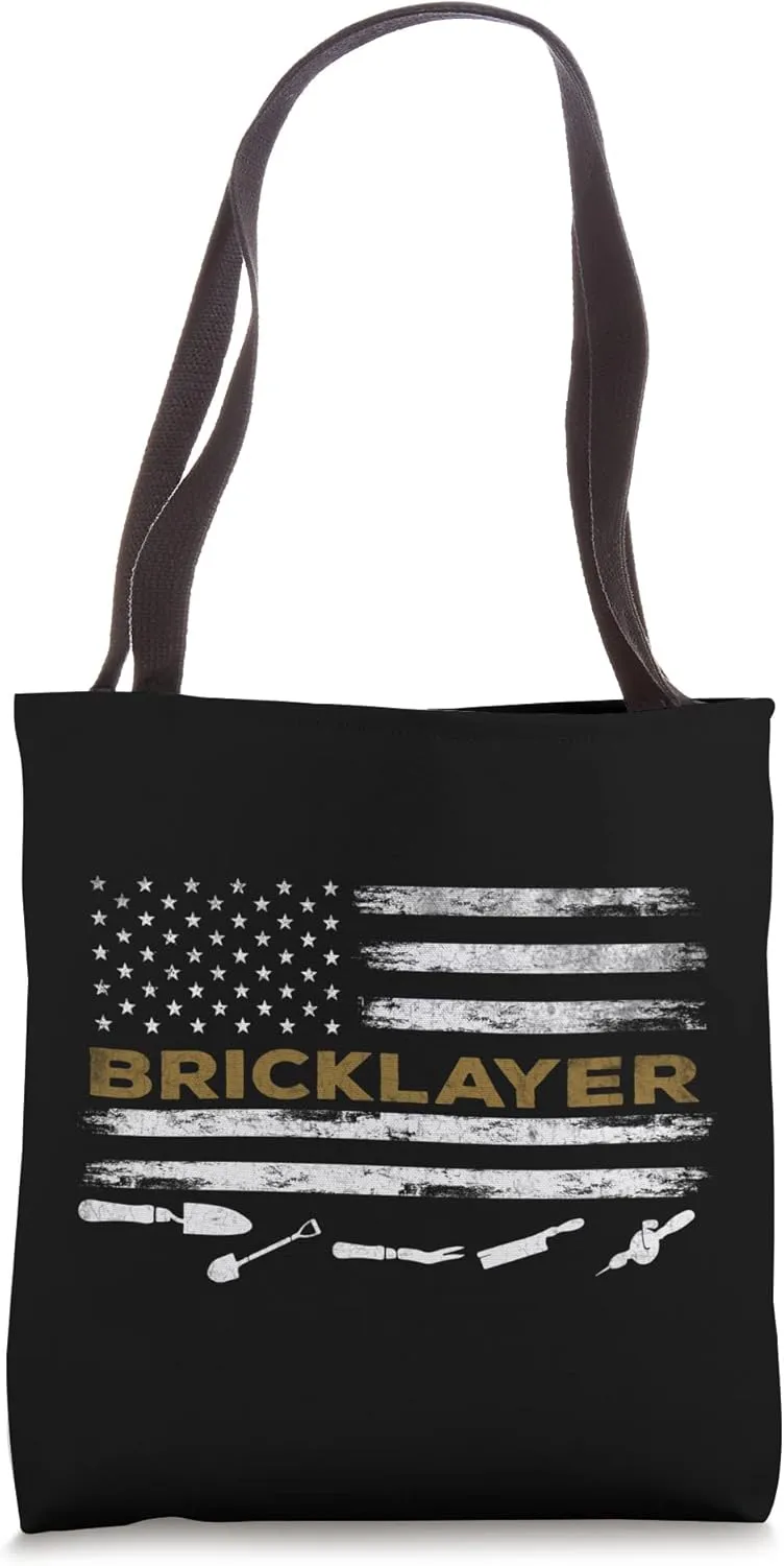 Brick Mason Funny Quote Bricklayer Masonry Construction US Tote Bag