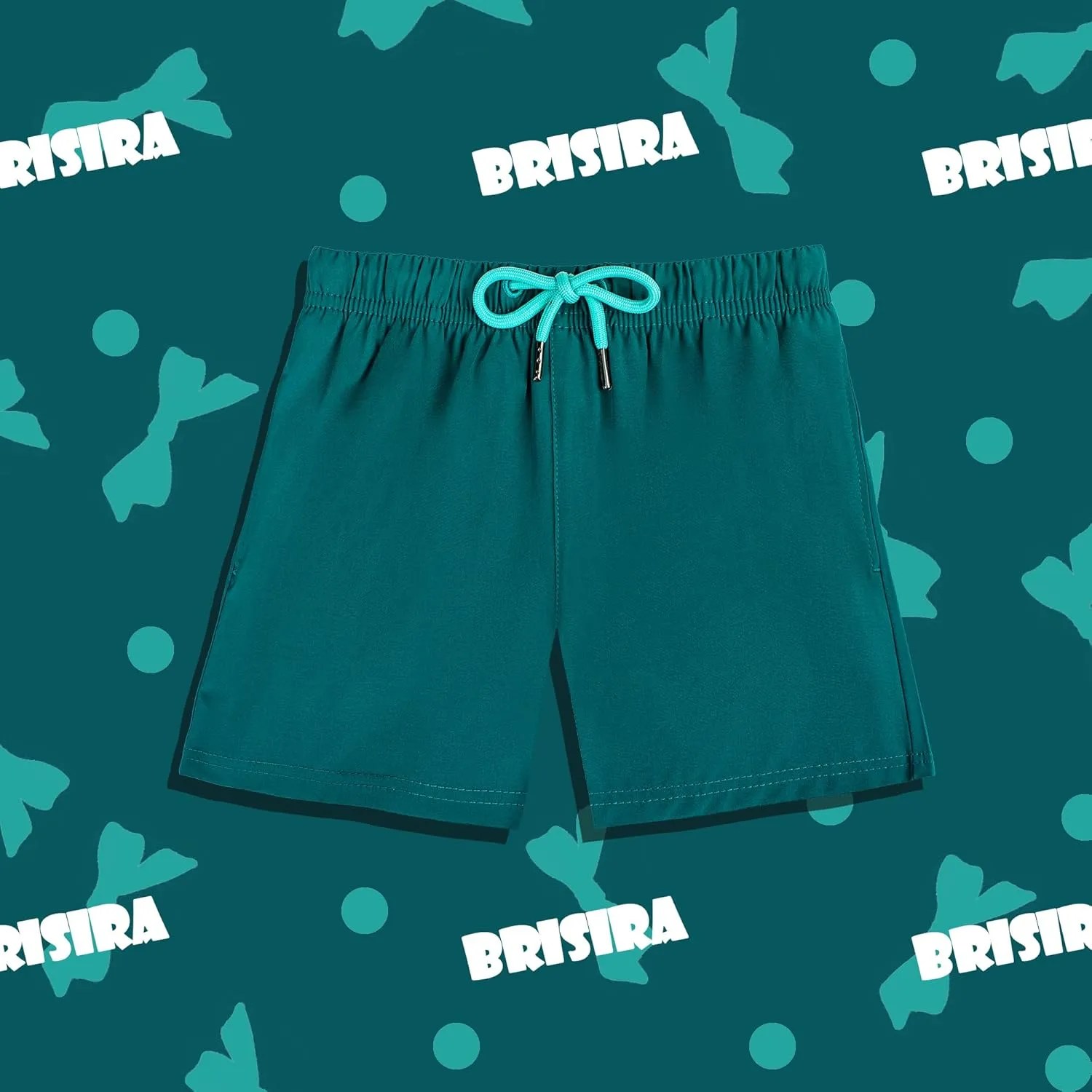 BRISIRA Boys Swim Trunks Bathing Suit Compression Boxer Brief Liner Anti-Chafe Swimsuit Swim Shorts Toddler Kids Youth Teen