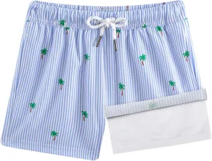BRISIRA Boys Swim Trunks Bathing Suit Compression Boxer Brief Liner Anti-Chafe Swimsuit Swim Shorts Toddler Kids Youth Teen