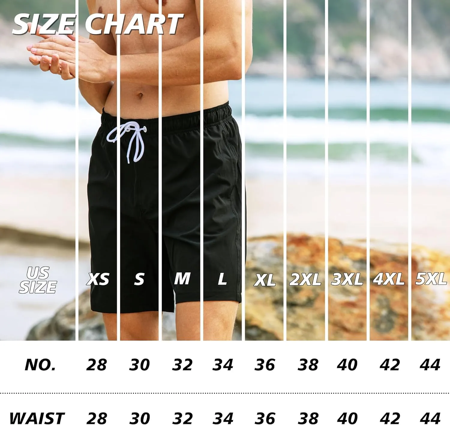 BRISIRA Mens Swim Trunks Swim Shorts 7 inch Compression Liner Bathing Suit Beach Shorts Swimwear Stretch Quick Dry Pockets