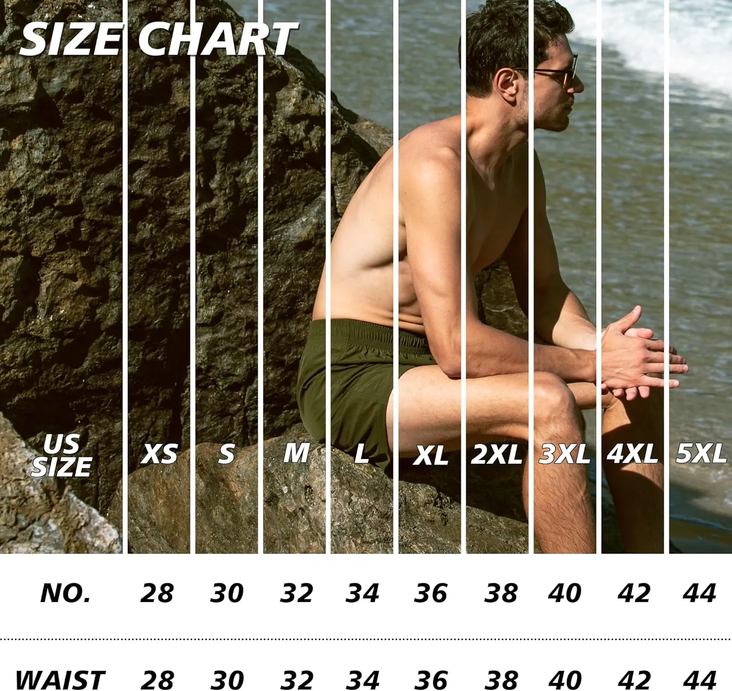 BRISIRA Mens Swim Trunks Swim Shorts 7 inch Compression Liner Bathing Suit Beach Shorts Swimwear Stretch Quick Dry Pockets