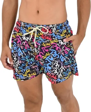 Britto Romero Men's Swim Trunks by Shorts Co, BTOs, Black