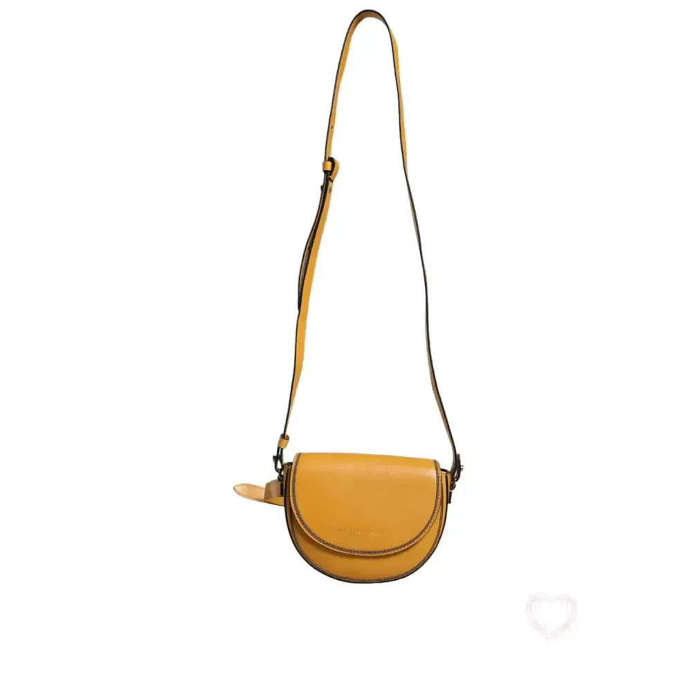 Brunello Cucinelli Light Brown Leather Logo Waist Strap Sling Bag