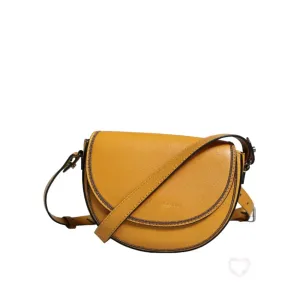 Brunello Cucinelli Light Brown Leather Logo Waist Strap Sling Bag