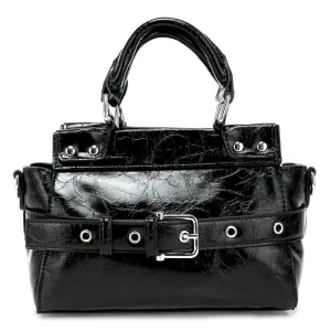 Buckle Detail Satchel Bag