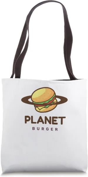 Burger World Famous Space Patty Design Tote Bag