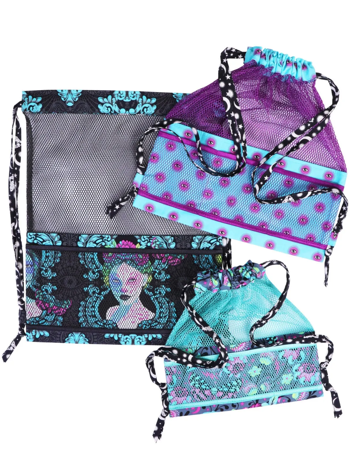 ByAnnie Meshing Around Organizer and Carrier Pattern - 3 Size Variations Per Pattern (14 Colors of 18"x54" Mesh Packs Sold Separately)