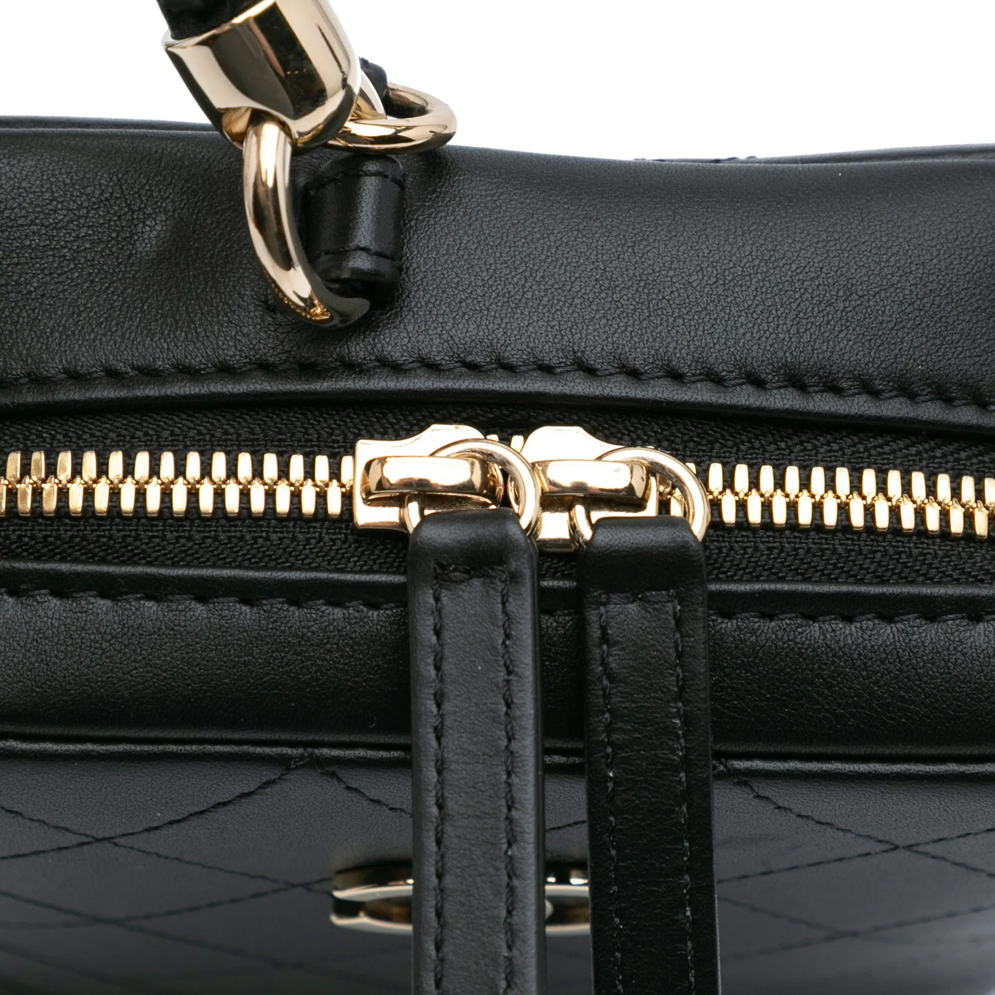 Calfskin Stitched Cup Of Tea Vanity Case