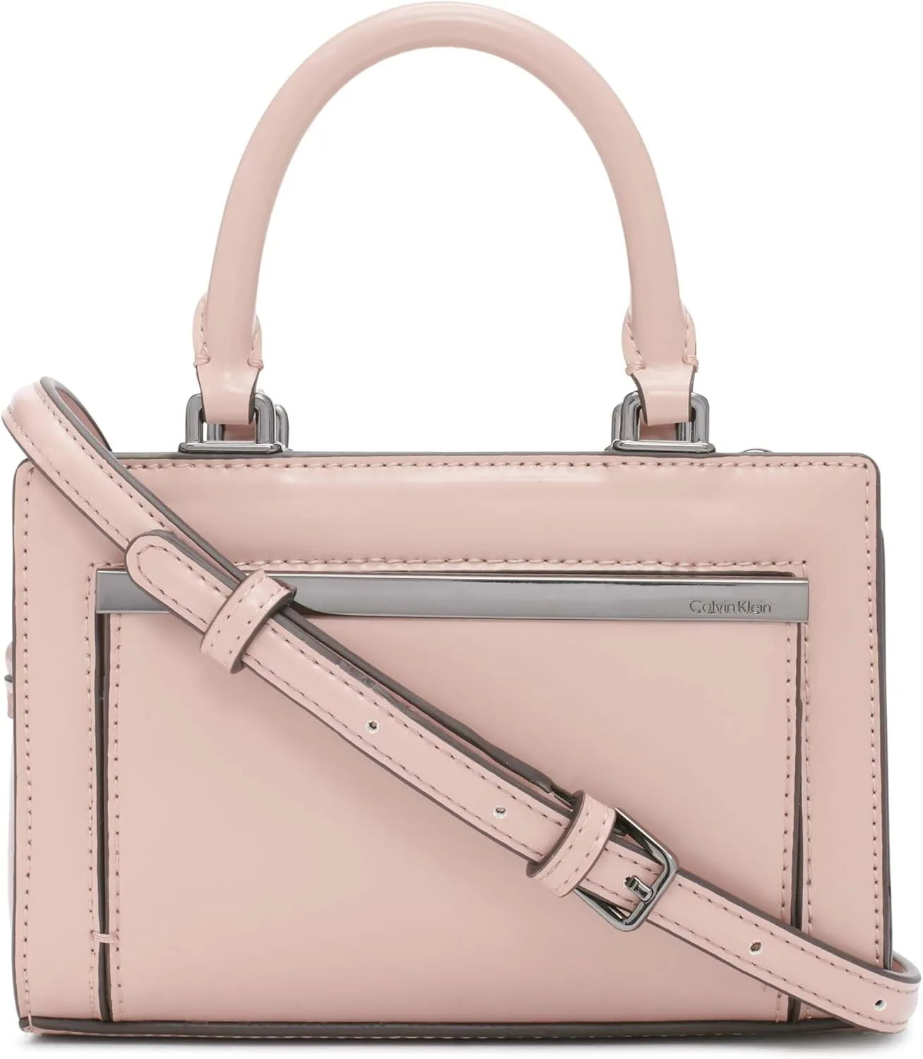 Calvin Klein Astrid Triple Compartment Organizational Mini Satchel Crossbody