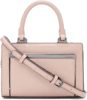 Calvin Klein Astrid Triple Compartment Organizational Mini Satchel Crossbody