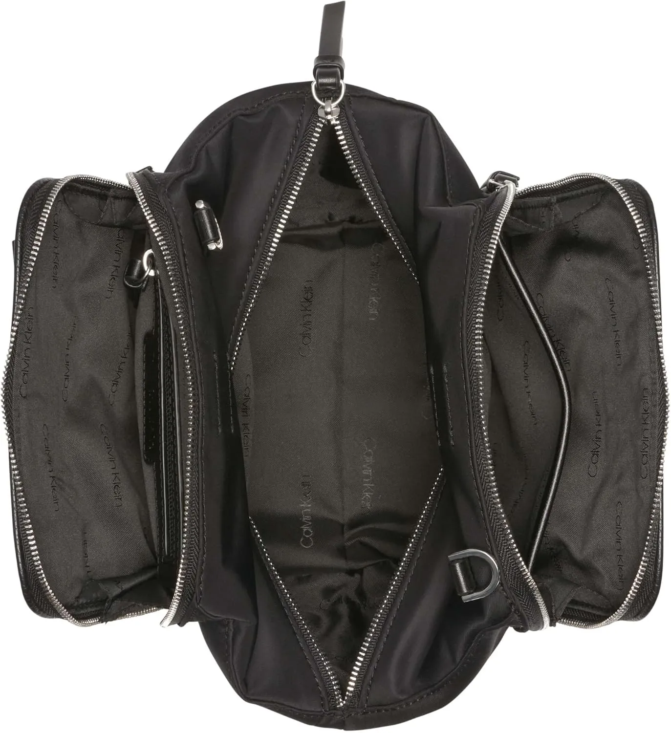 Calvin Klein Marble Triple Compartment Mini Satchel Crossbody
