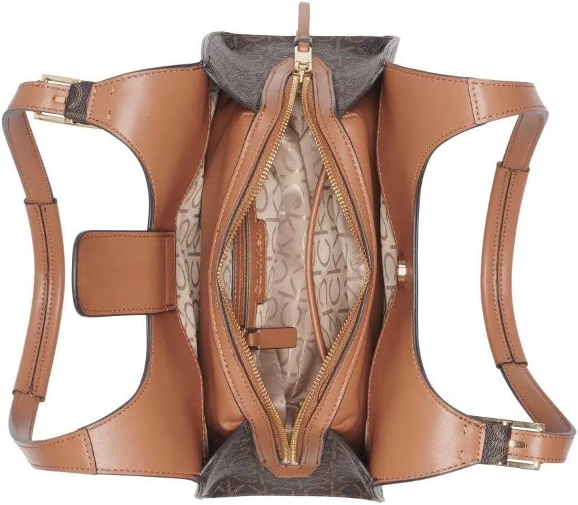 Calvin Klein Quill Triple Compartment Satchel