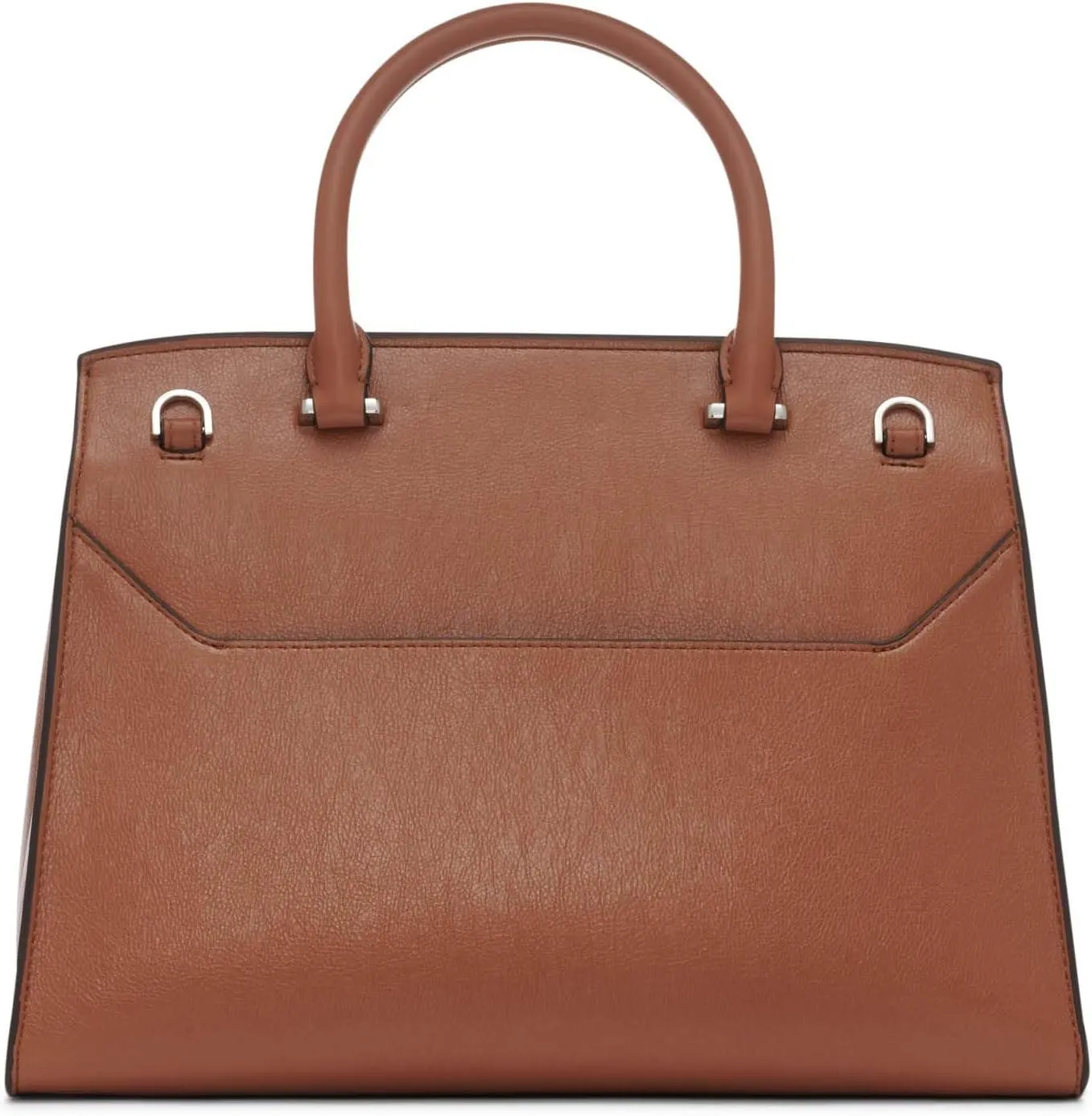 Calvin Klein Women's Becky Turn Lock Satchel – 2 in 1, Vegan Leather, 3 Pockets