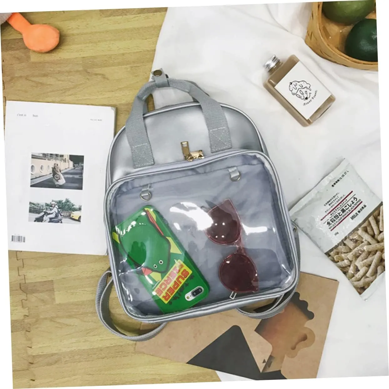 Candy Backpack for Girls School Shoulder Bag Women's Bookbag Girls' School Backpack Pvc Satchel