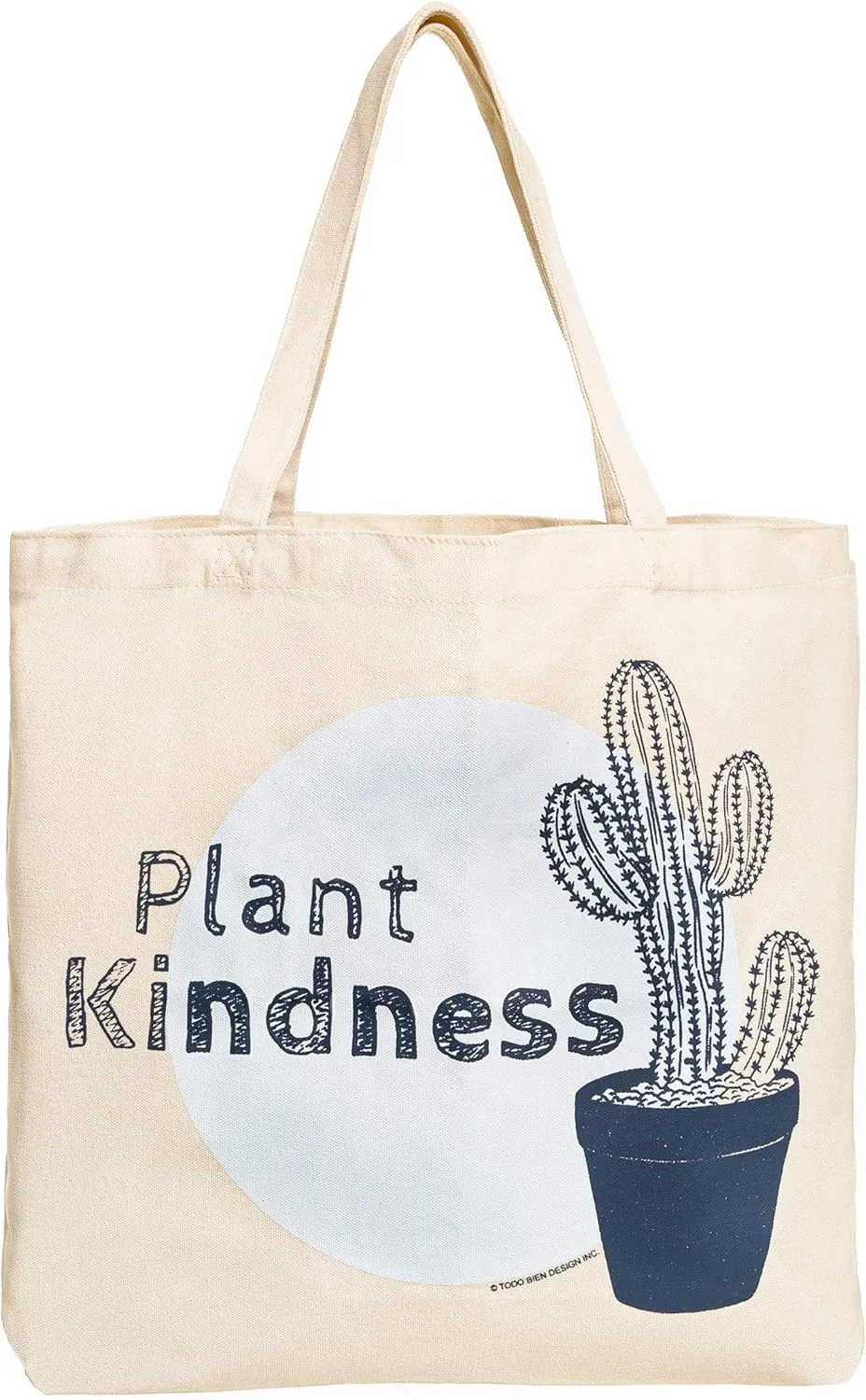 Canvas Tote Bag, Animal Design, Heavy Duty Gusseted, 100% Natural Cotton, for Shopping, Grocery, Laptop (T-KIND)