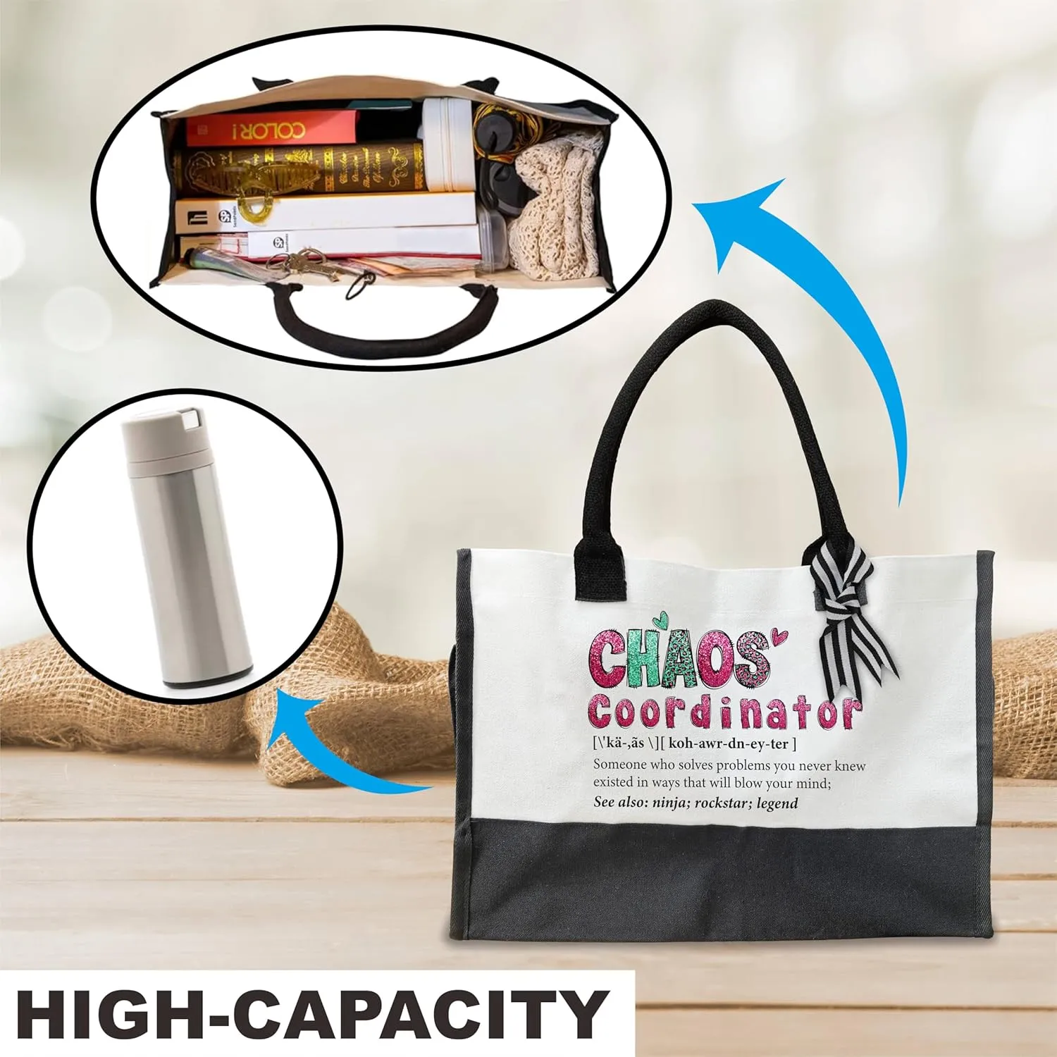 Canvas Tote Bag For Women, Summer Gift Ideas - Minimalism Tote Bag - A00