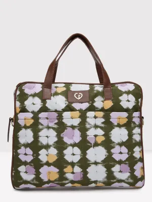 Caprese Enora Large Olive Laptop Bag