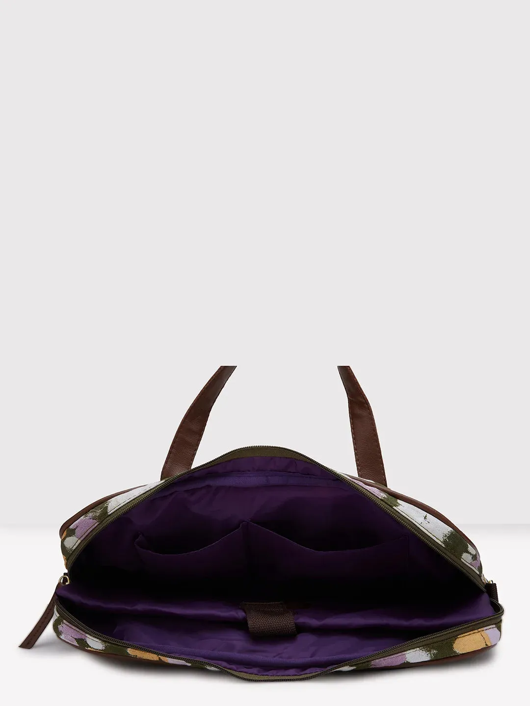 Caprese Enora Large Olive Laptop Bag