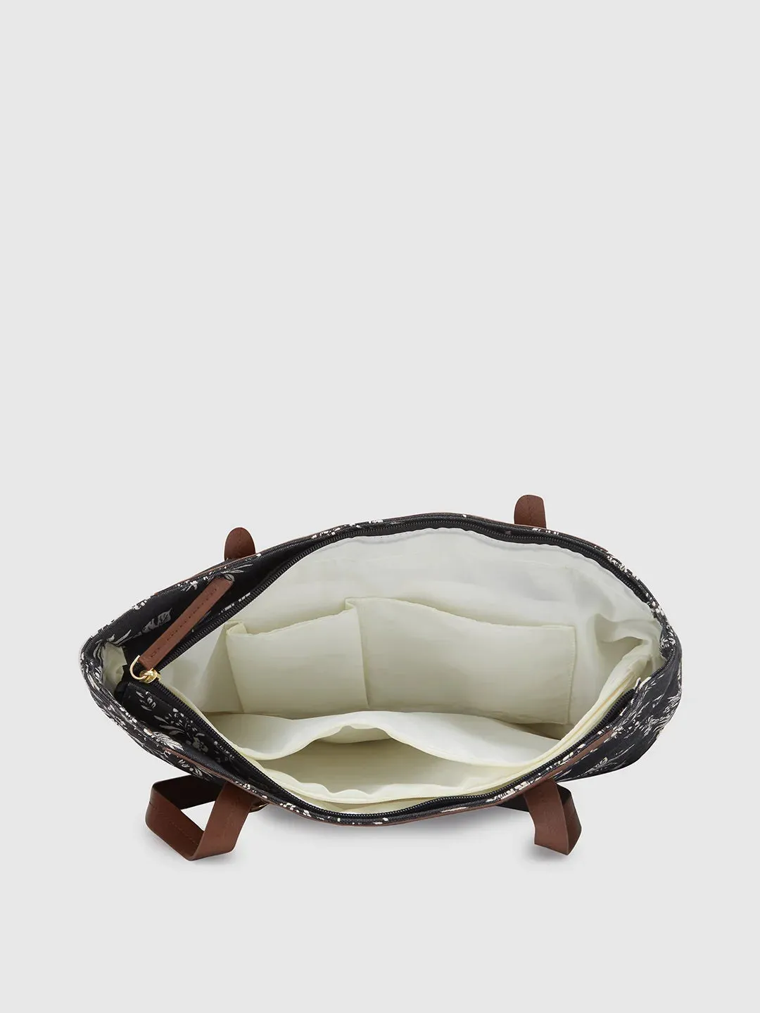 Caprese Kendall Large Black Tote Bag