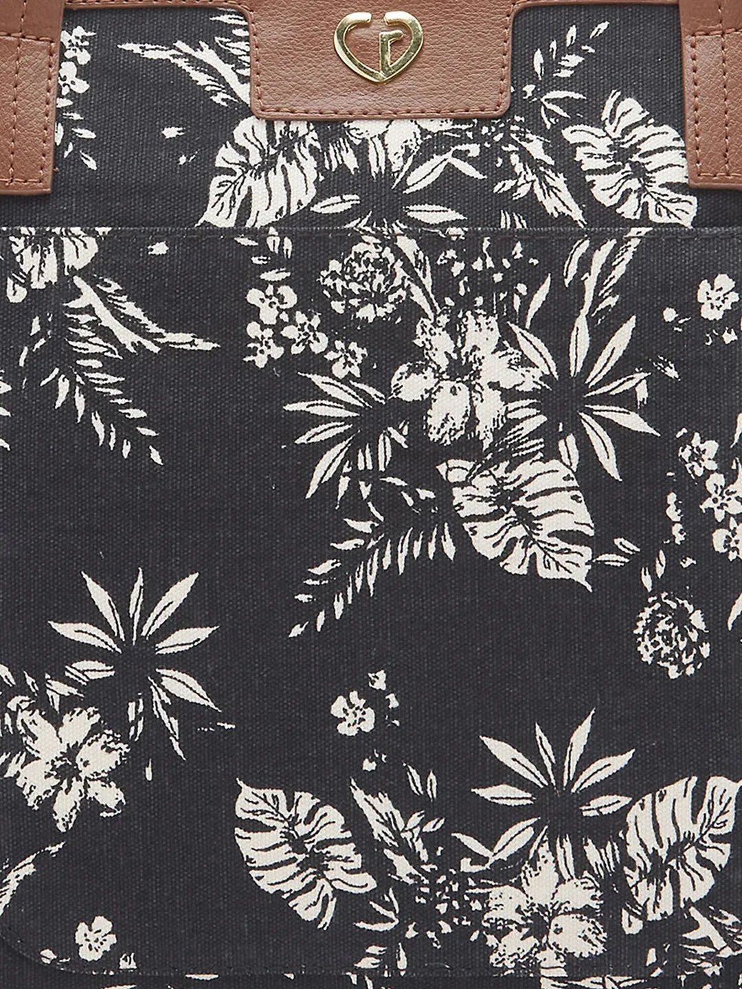 Caprese Kendall Large Black Tote Bag