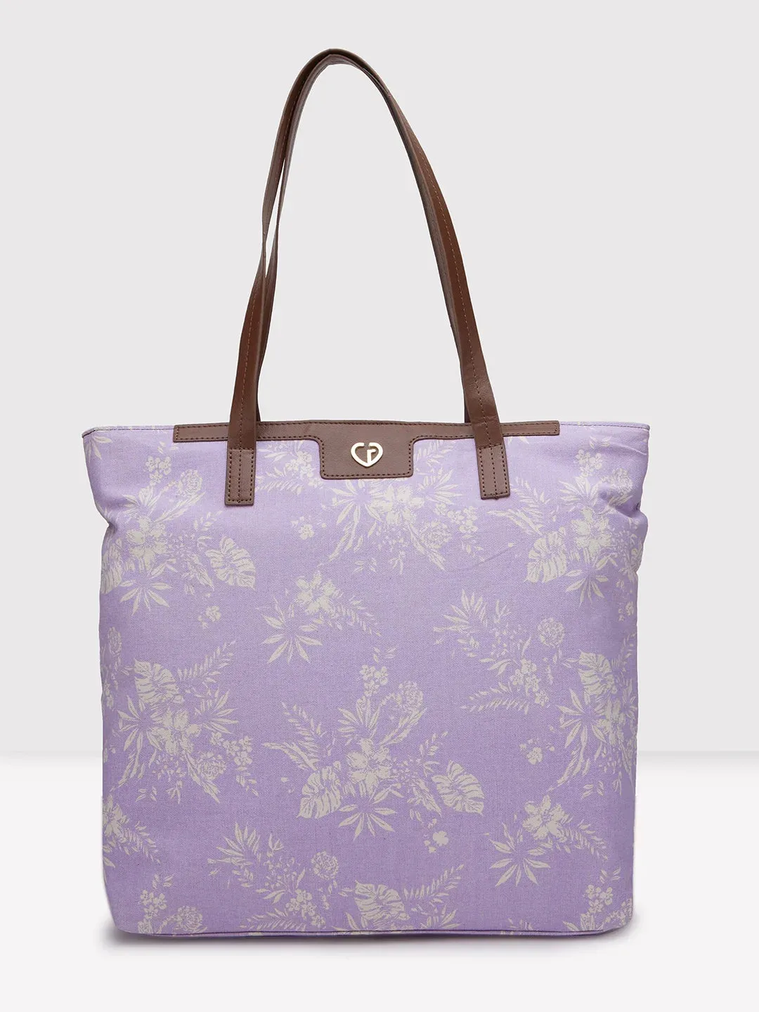 Caprese Kendall Large Lilac Laptop Tote Bag