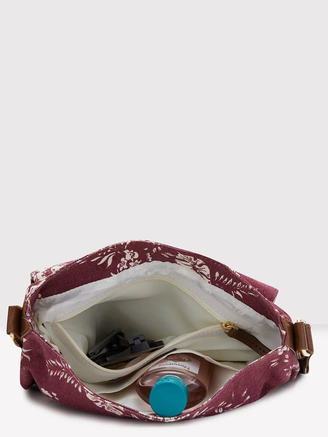 Caprese Kendall Small Maroon Sling Bag