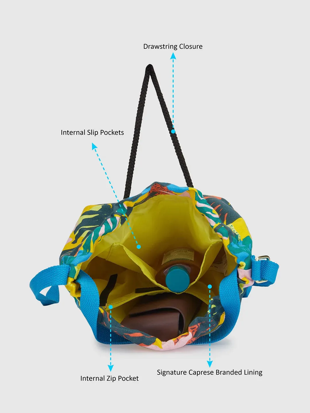 Caprese Octavia Small Ochre Sling Bag