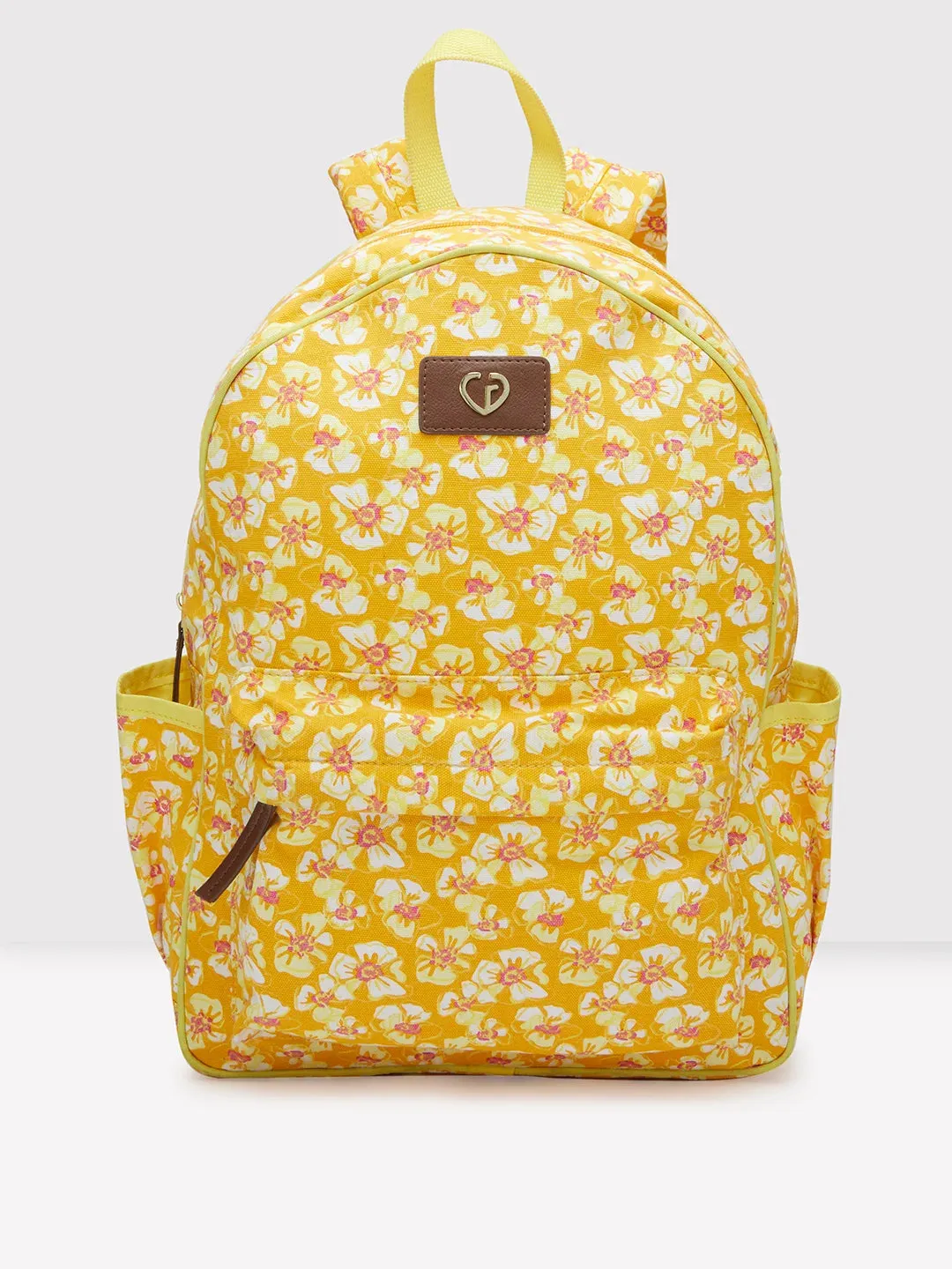 Caprese Shay Large Amber Yellow Laptop Backpack