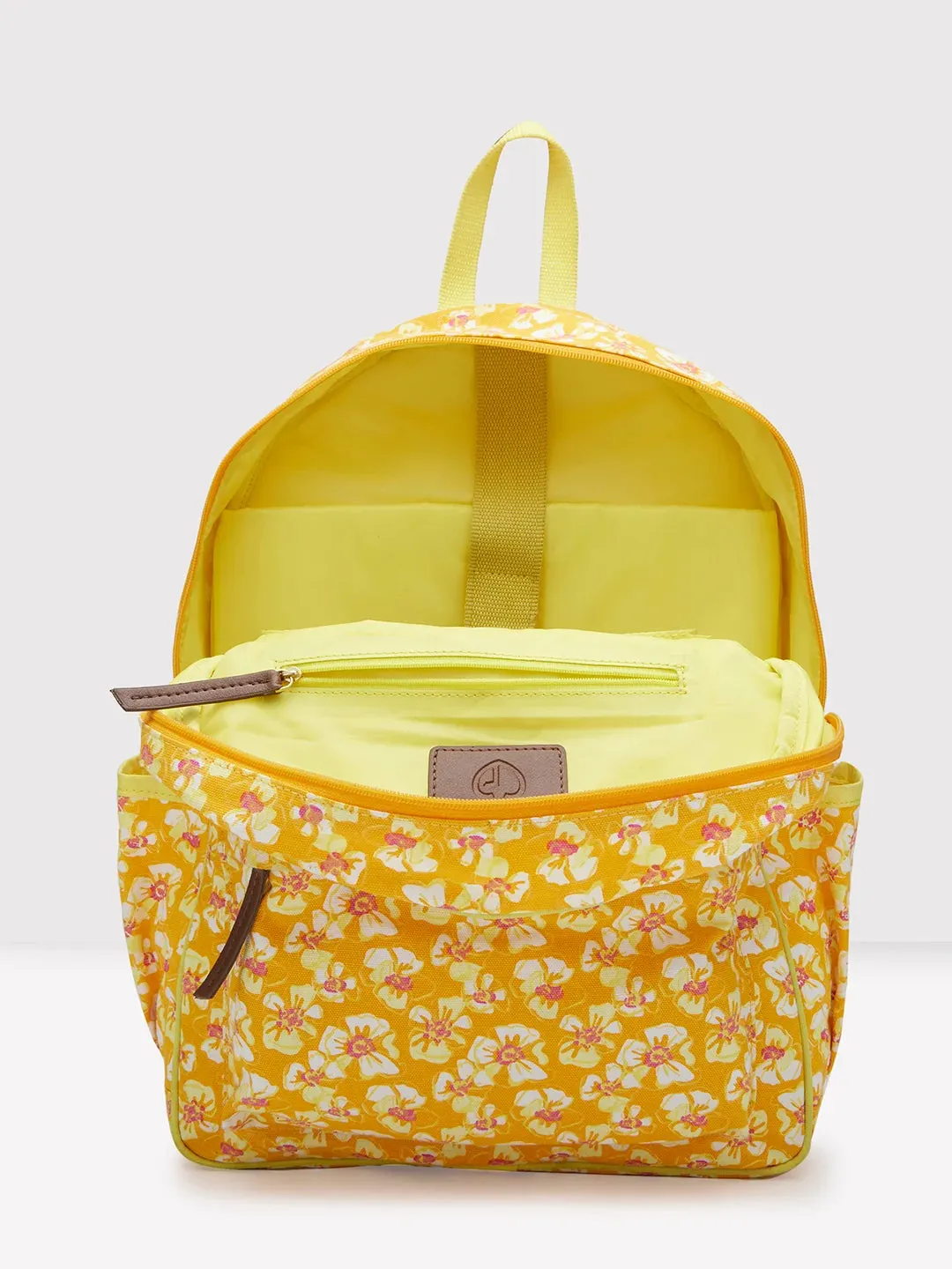 Caprese Shay Large Amber Yellow Laptop Backpack