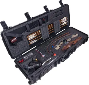 Case Club Waterproof Recurve Bow Case with Included Waterproof Accessory Box x2 (Recurve Bow)