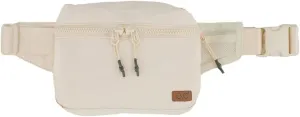 C.C Zipper Fanny Pack For Women Unisex - Daily Waist Crossbody Belt bag With Adjustable Strap (Beige)