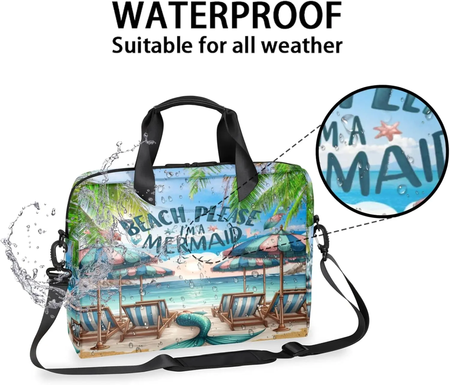 cfpolar Laptop Bag Laptop Satchel Briefcase Adjustable shoulder Carrying for 15 inch-16 inch Laptop-3