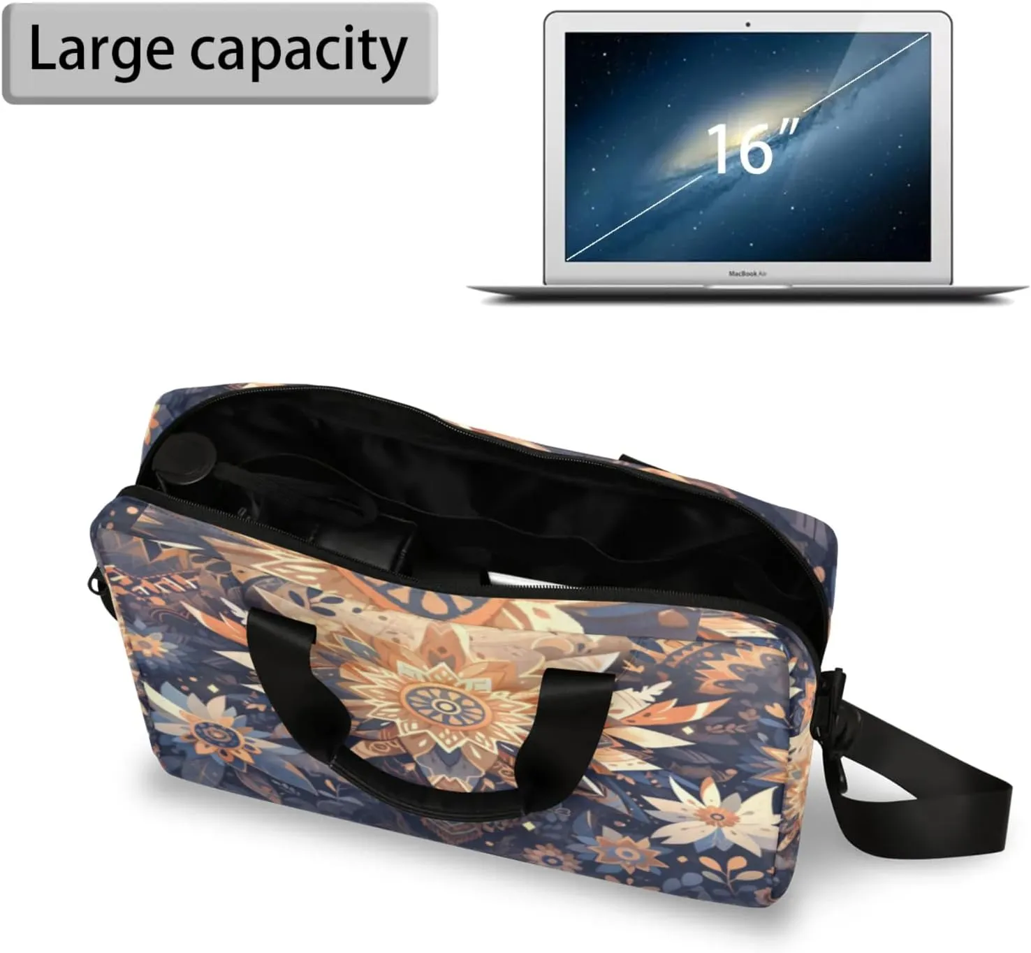 cfpolar Laptop Bag Laptop Satchel Briefcase Adjustable shoulder Carrying for 15 inch-16 inch Laptop-3