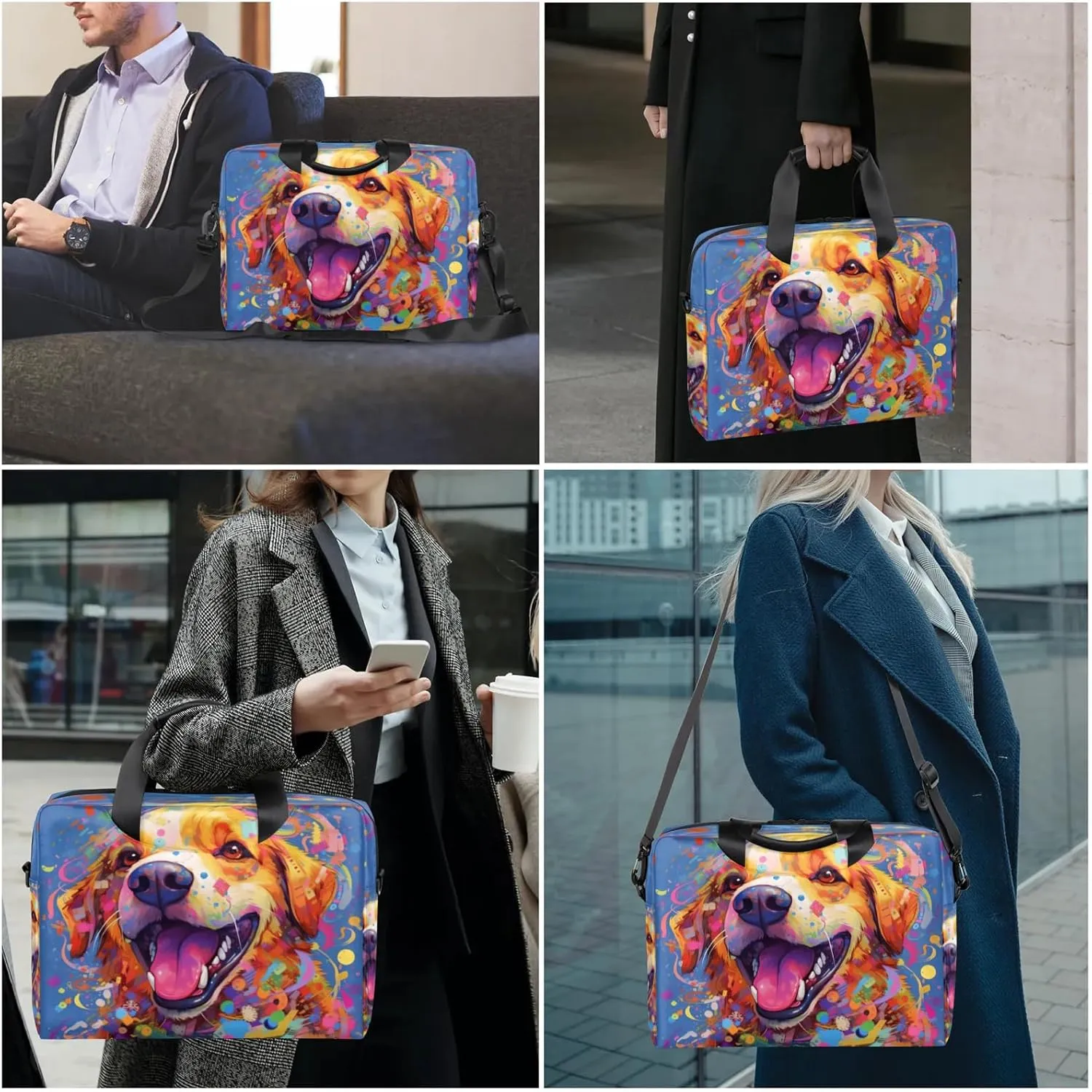 cfpolar Laptop Bag Laptop Satchel Briefcase Adjustable shoulder Carrying for 15 inch-16 inch Laptop