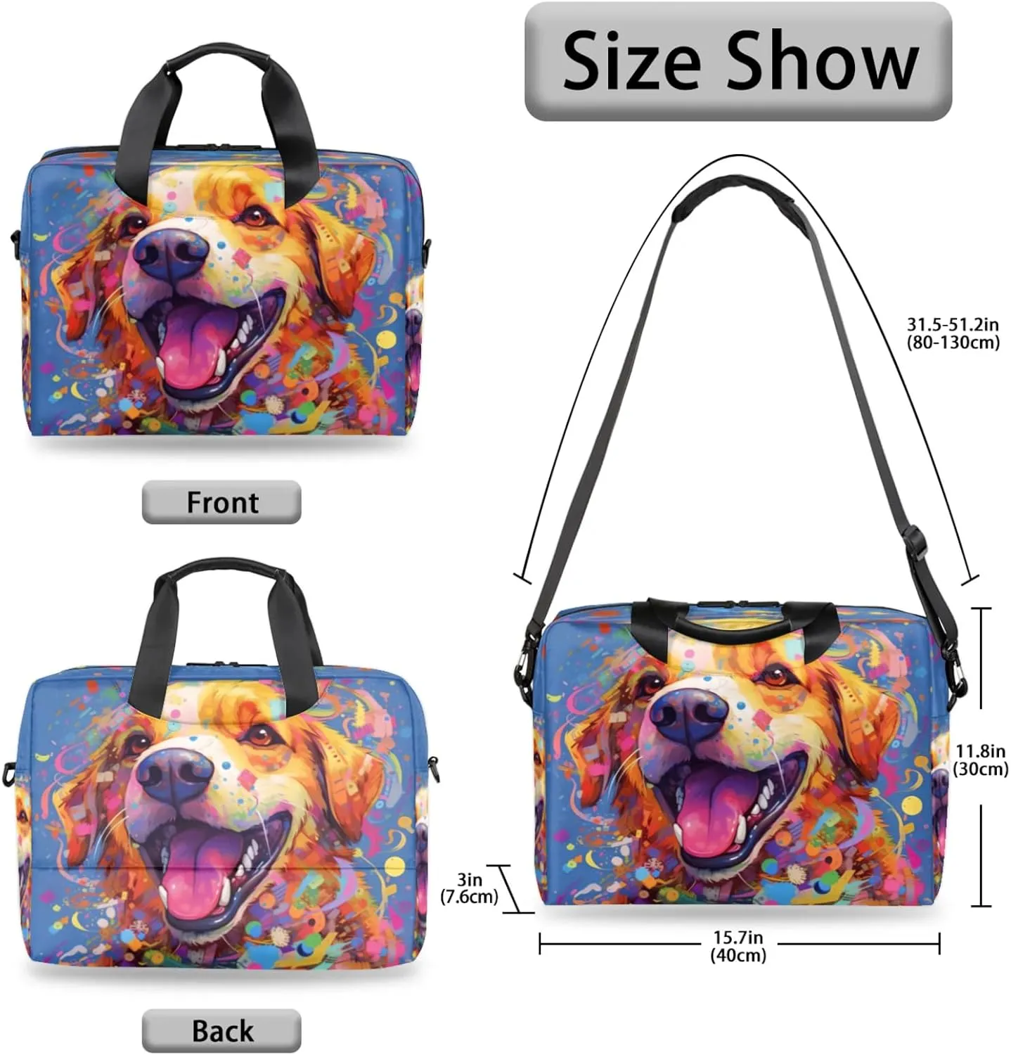 cfpolar Laptop Bag Laptop Satchel Briefcase Adjustable shoulder Carrying for 15 inch-16 inch Laptop