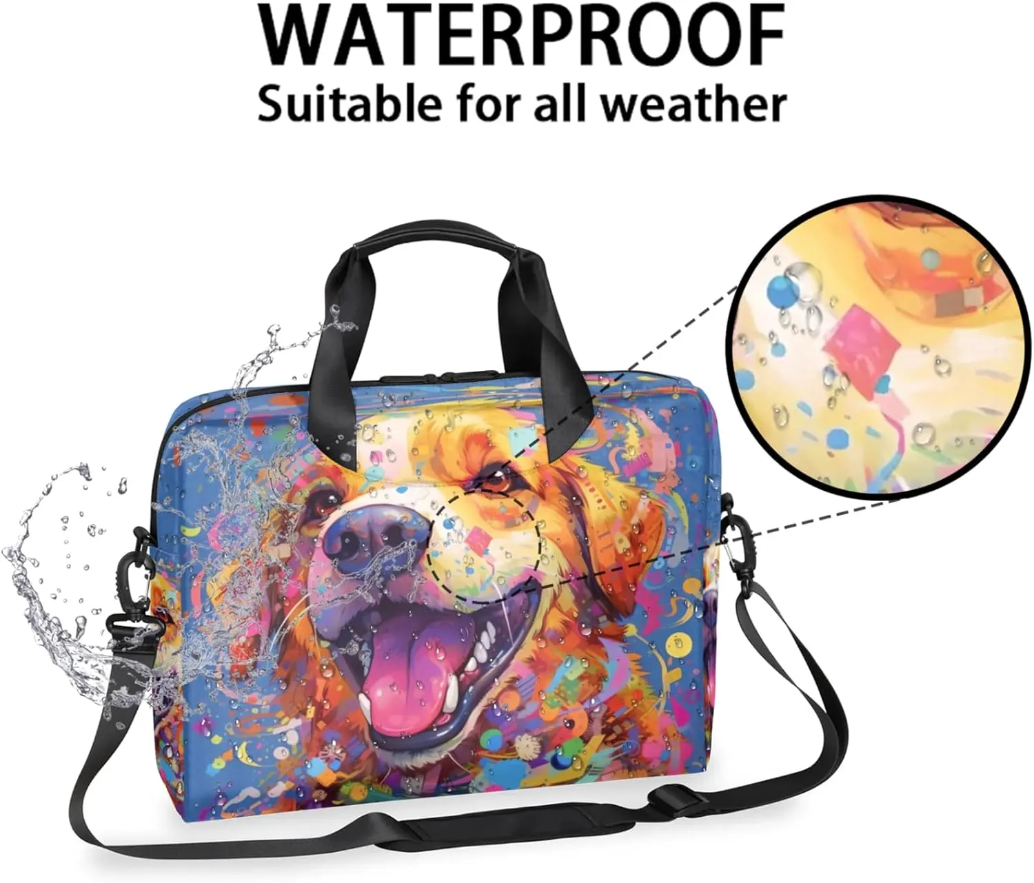 cfpolar Laptop Bag Laptop Satchel Briefcase Adjustable shoulder Carrying for 15 inch-16 inch Laptop