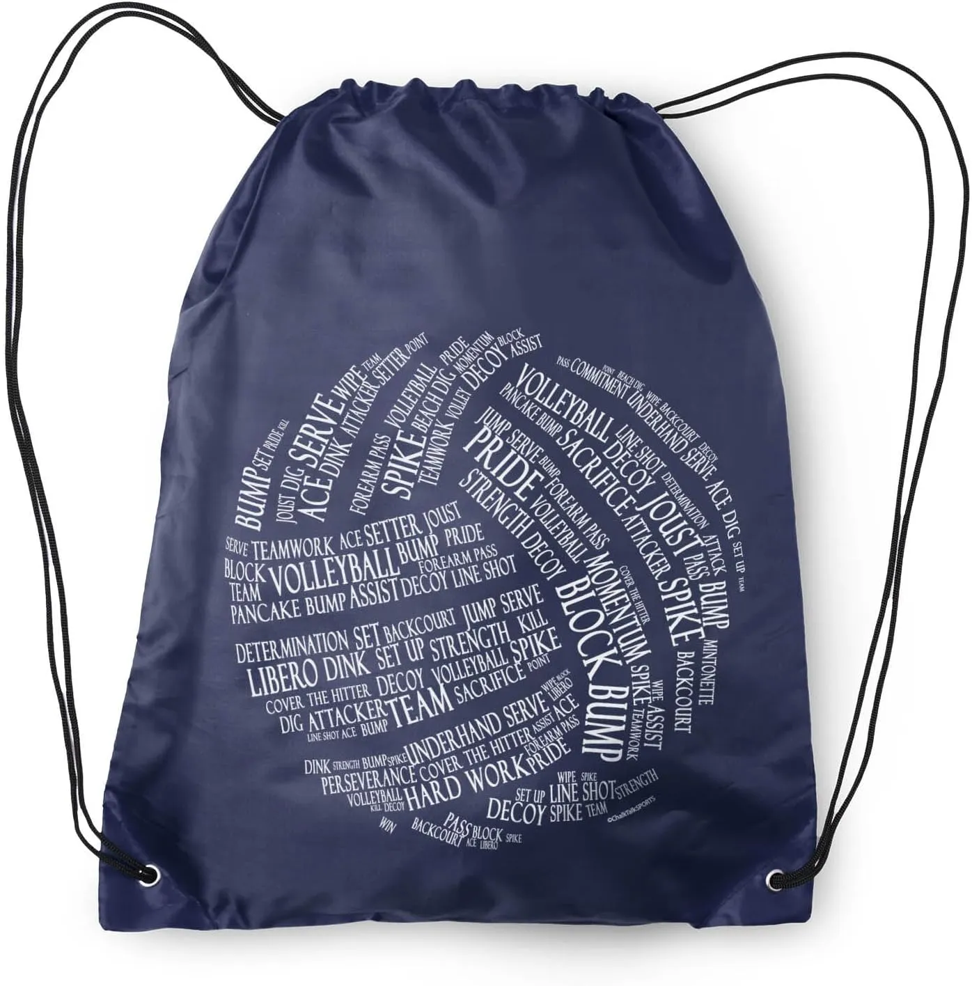 ChalkTalkSPORTS Volleyball Sport Pack Cinch Sack | Volleyball Words