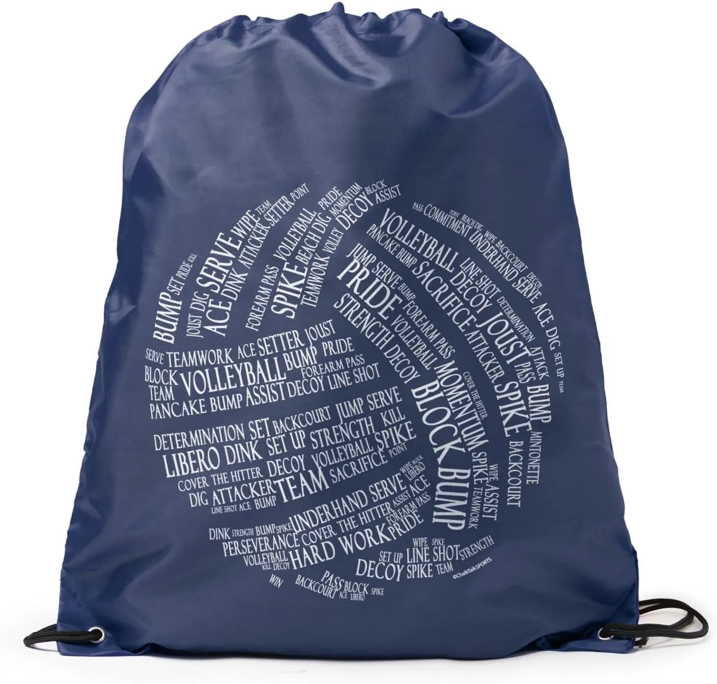 ChalkTalkSPORTS Volleyball Sport Pack Cinch Sack | Volleyball Words
