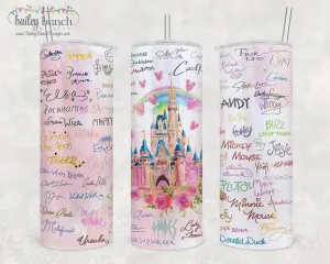 Character Autographs Tumbler Shimmer Glitter Tumbler TUMBLERAUTOGRAPHS0520