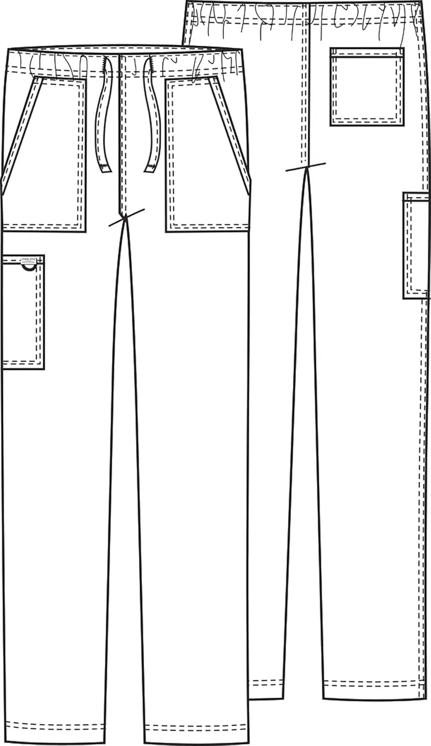 Cherokee Men and Women Drawstring Medical Pant with Breathable Mesh Lining WW020