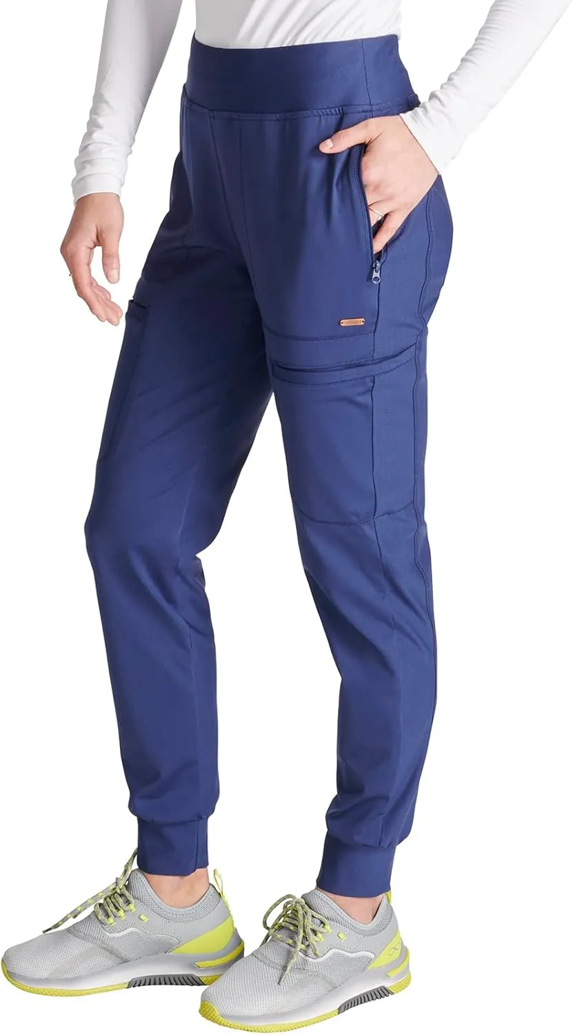 Cherokee Scrubs for Women Pant with Mid Rise Tapered Leg Drawstring Moisture Wicking Easy Care & 360° Stretch Fabric - CK092