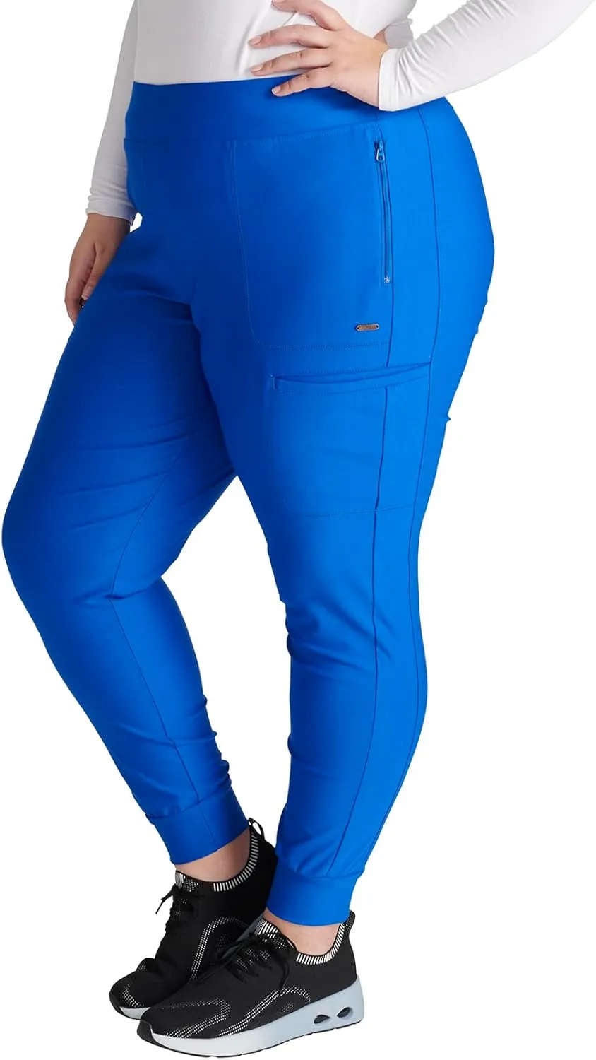 Cherokee Scrubs for Women Pant with Mid Rise Tapered Leg Drawstring Moisture Wicking Easy Care & 360° Stretch Fabric - CK092