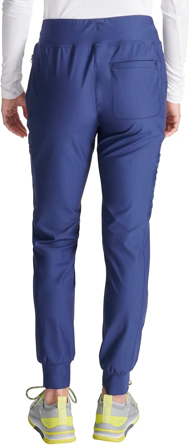 Cherokee Scrubs for Women Pant with Mid Rise Tapered Leg Drawstring Moisture Wicking Easy Care & 360° Stretch Fabric - CK092