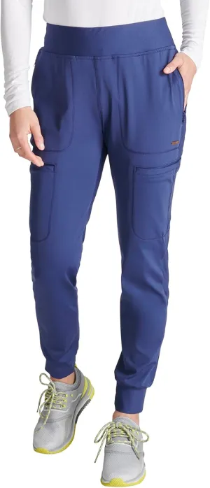 Cherokee Scrubs for Women Pant with Mid Rise Tapered Leg Drawstring Moisture Wicking Easy Care & 360° Stretch Fabric - CK092