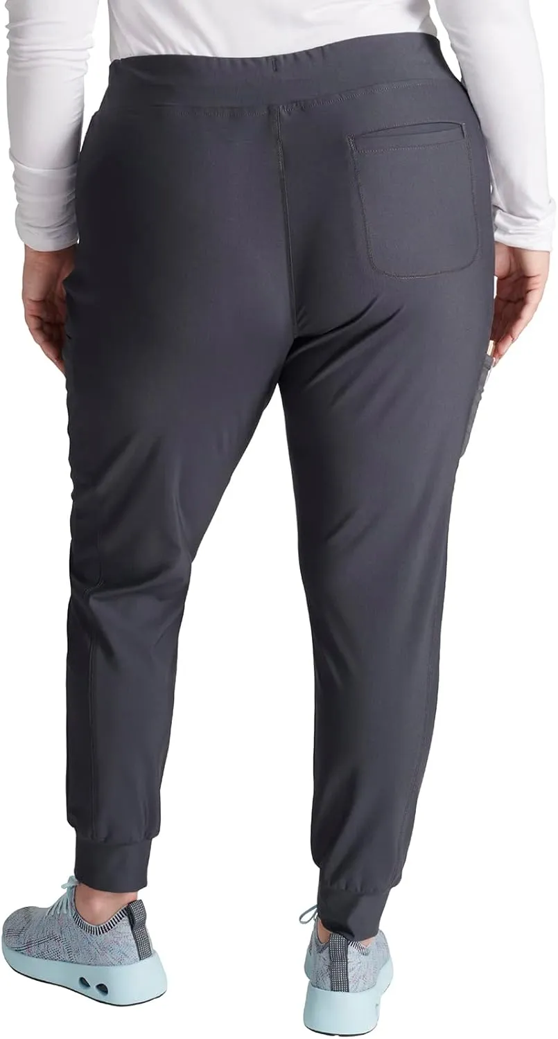 Cherokee Scrubs for Women Pant with Mid Rise Tapered Leg Drawstring Moisture Wicking Easy Care & 360° Stretch Fabric - CK092