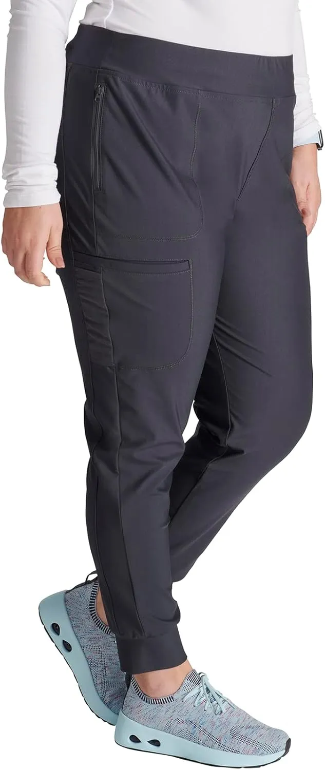 Cherokee Scrubs for Women Pant with Mid Rise Tapered Leg Drawstring Moisture Wicking Easy Care & 360° Stretch Fabric - CK092