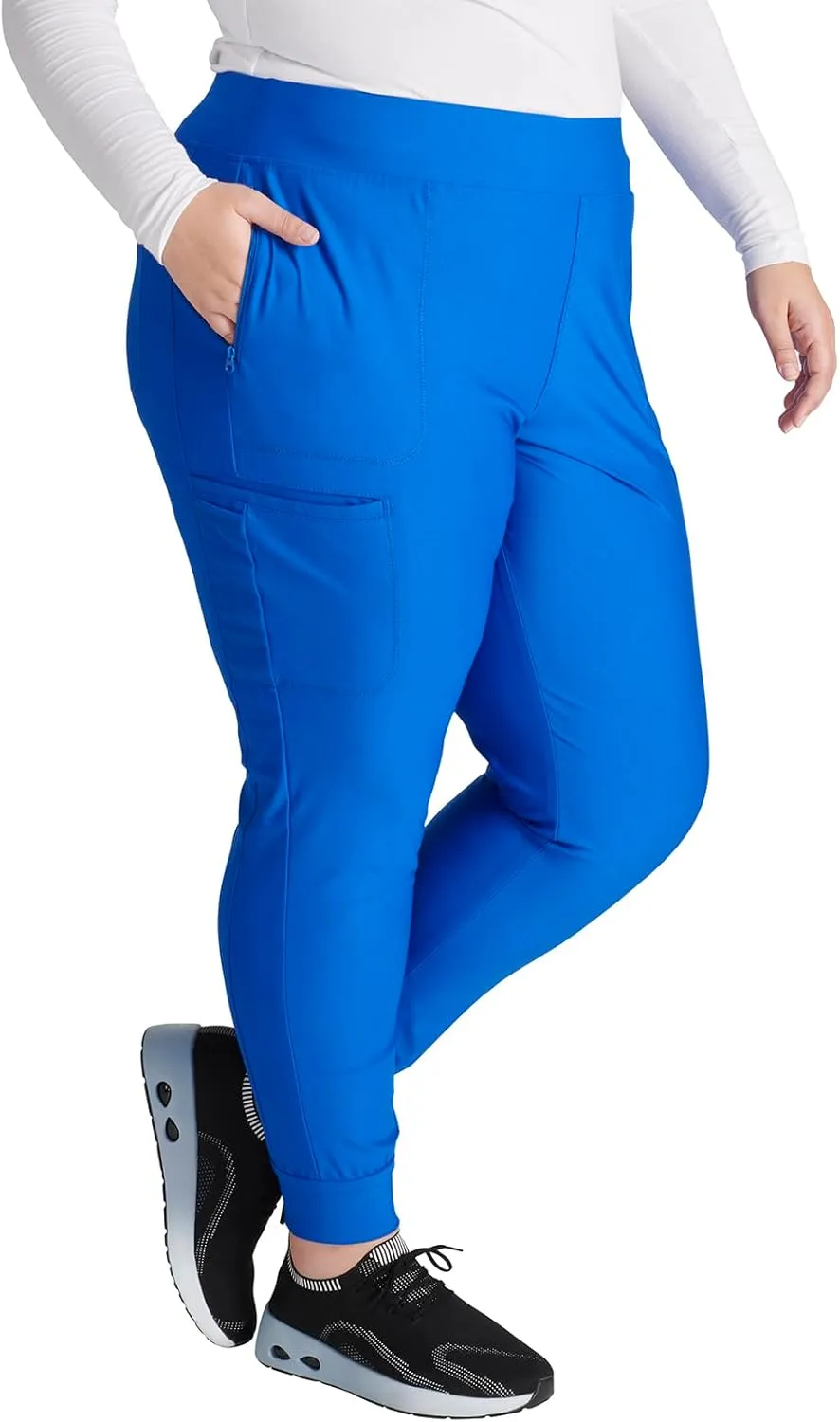 Cherokee Scrubs for Women Pant with Mid Rise Tapered Leg Drawstring Moisture Wicking Easy Care & 360° Stretch Fabric - CK092