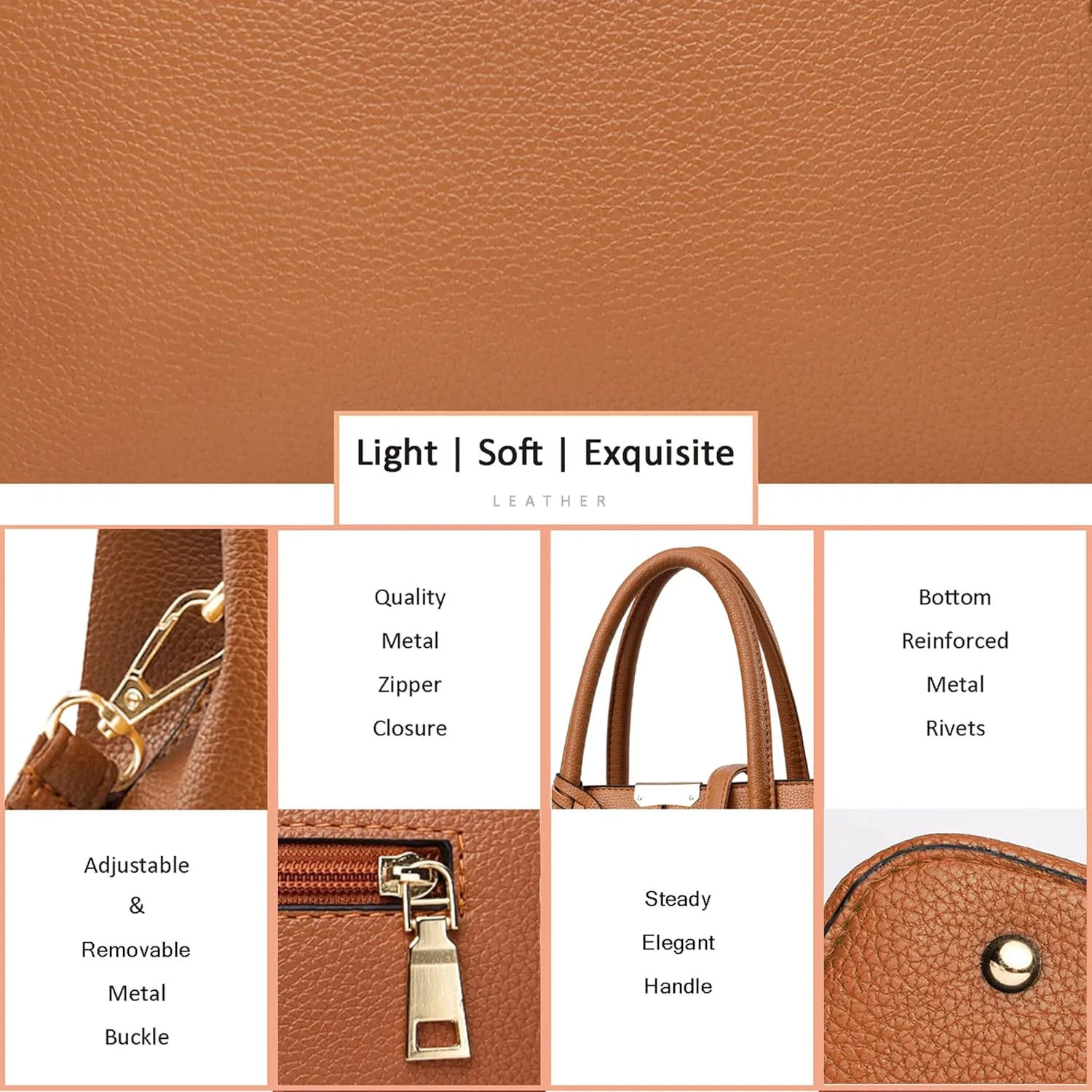 CHICAROUSAL Purses and Handbags for Women Leather Crossbody Bags Women's Tote Shoulder Bag