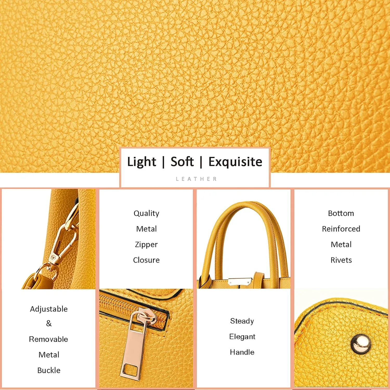 CHICAROUSAL Purses and Handbags for Women Leather Crossbody Bags Women's Tote Shoulder Bag
